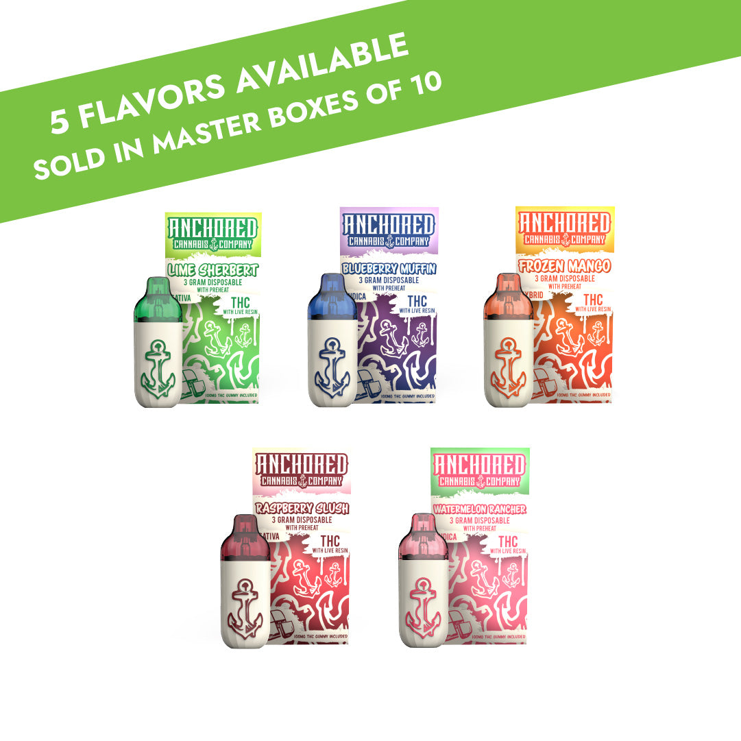 3g THCA Disposables - 10 Count Master Box