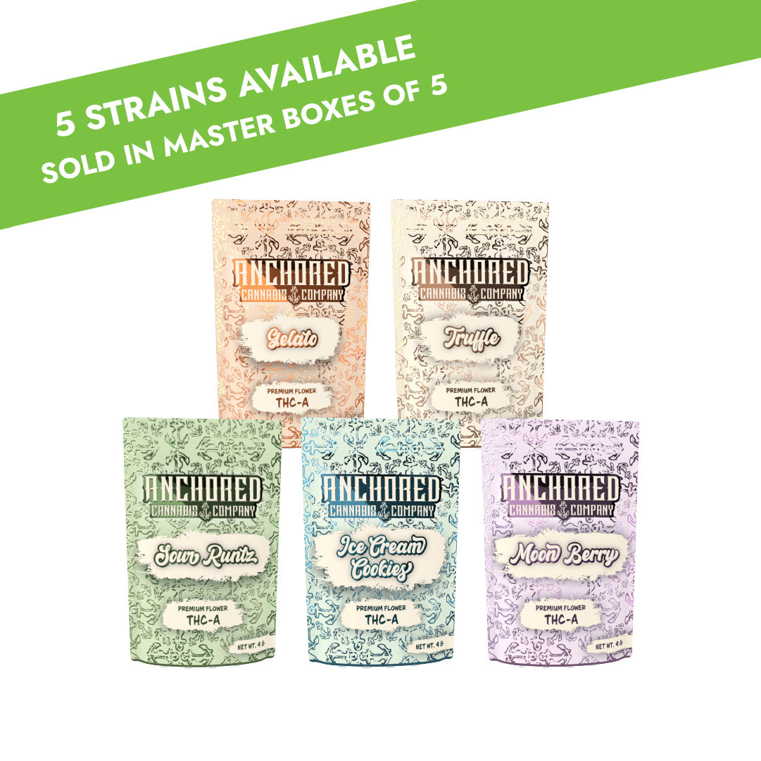 4g THCA Pre-Packed Flower Bags - 5 Count Master Box