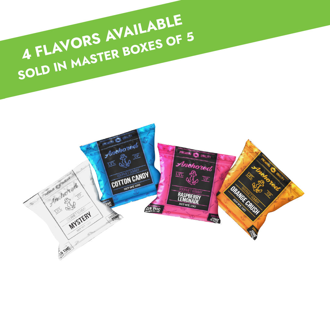 Single D9 Gummy 25mg - 5 Count Master Box