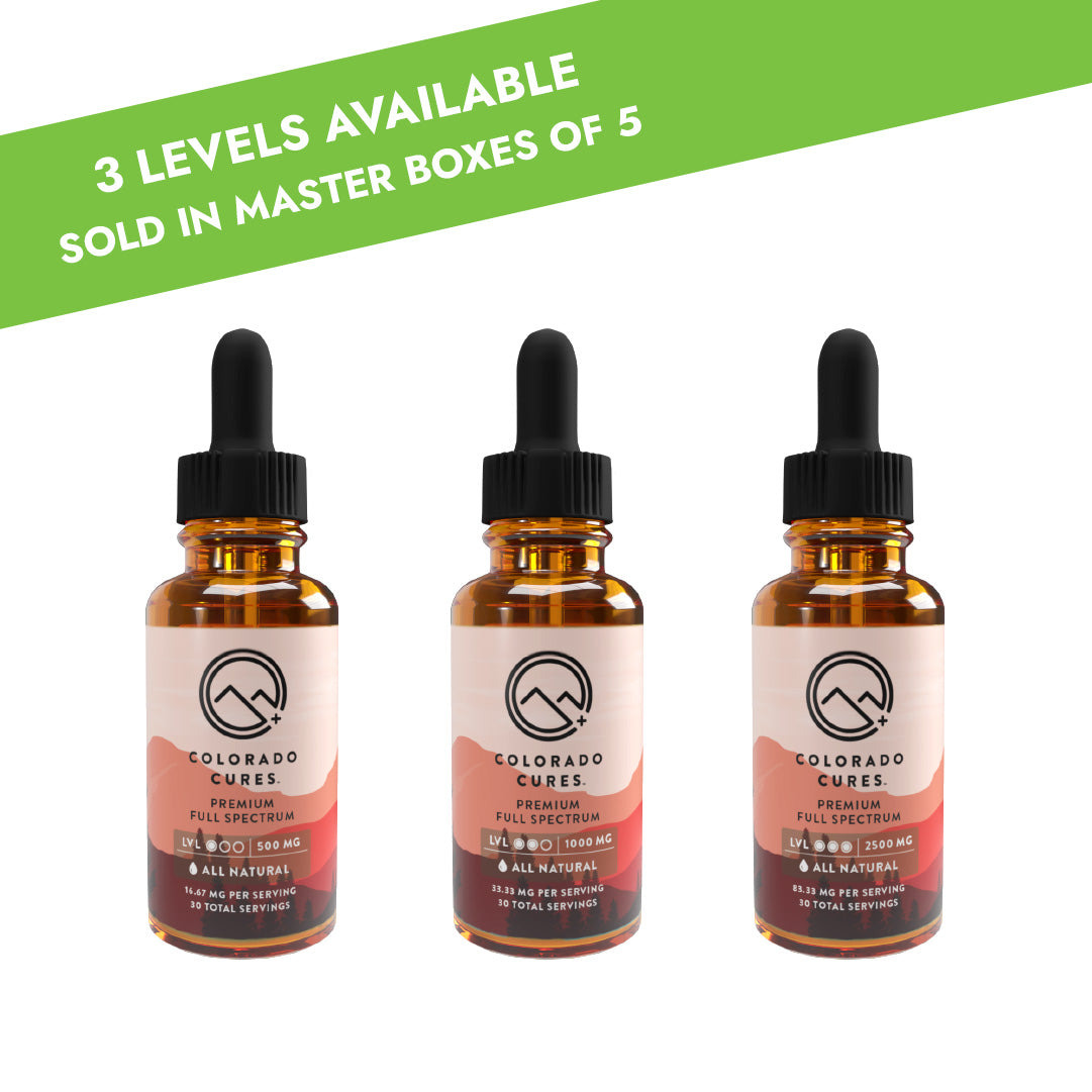 All Natural Full Spectrum Tinctures - 5 Count Master Box