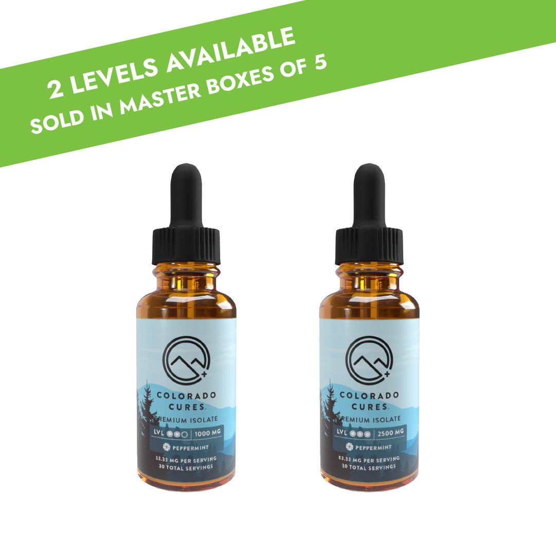 Peppermint CBD Isolate Tinctures - 5 Count Master Box