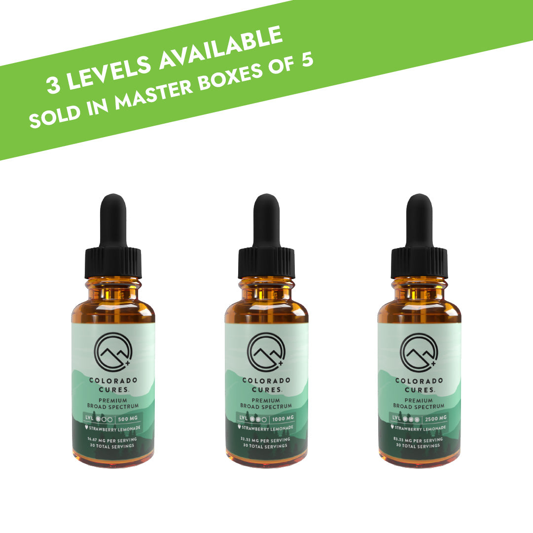 Strawberry Lemonade Broad Spectrum Tinctures - 5 Count Master Box