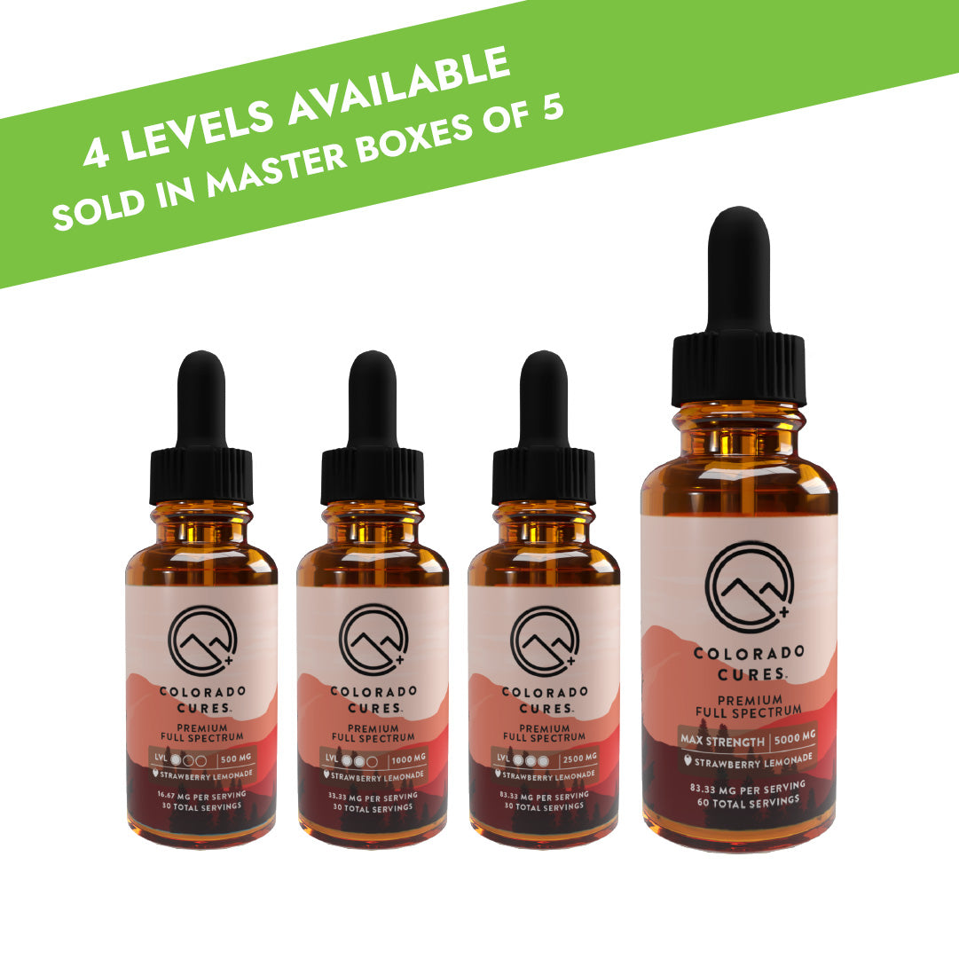 Strawberry Lemonade Full Spectrum Tinctures - 5 Count Master Box