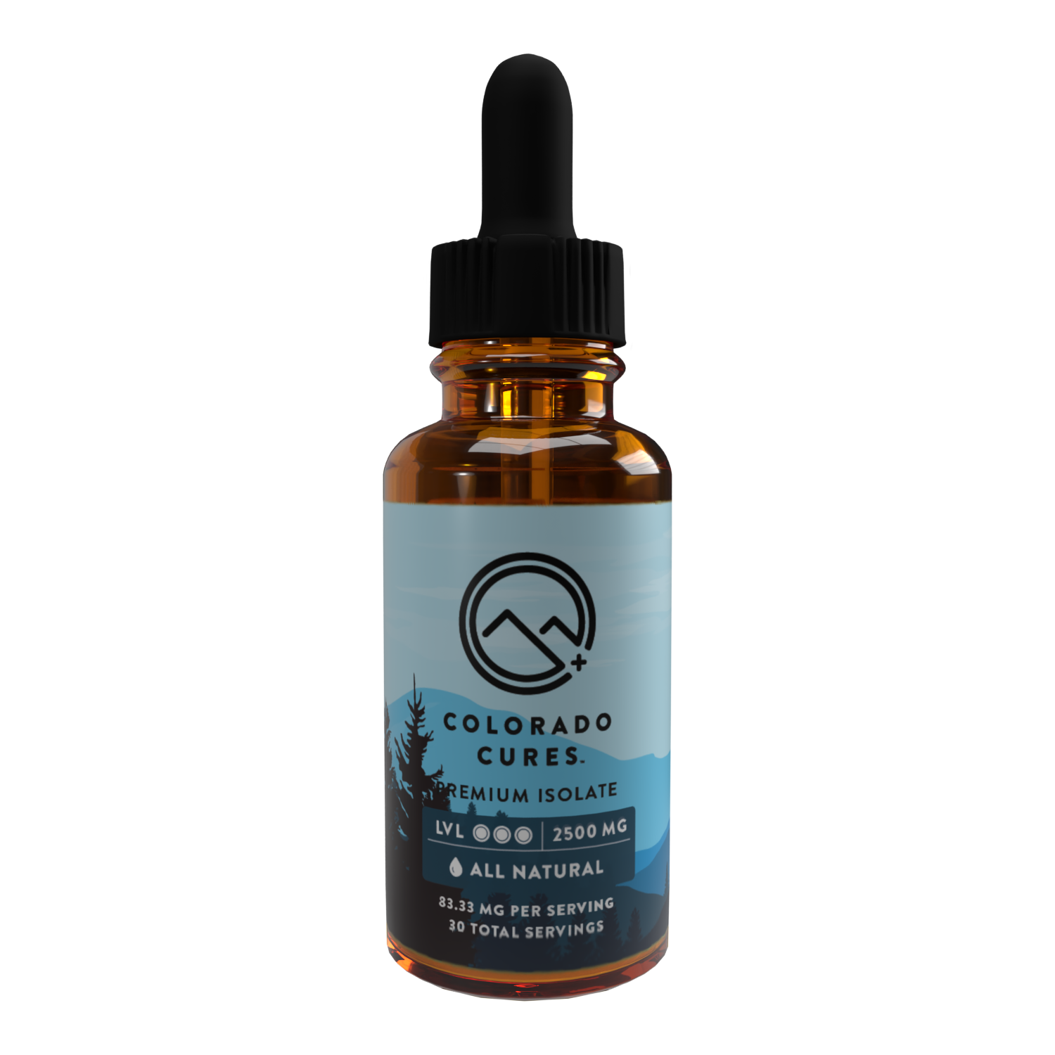 All Natural CBD Isolate Tinctures - 5 Count Master Box