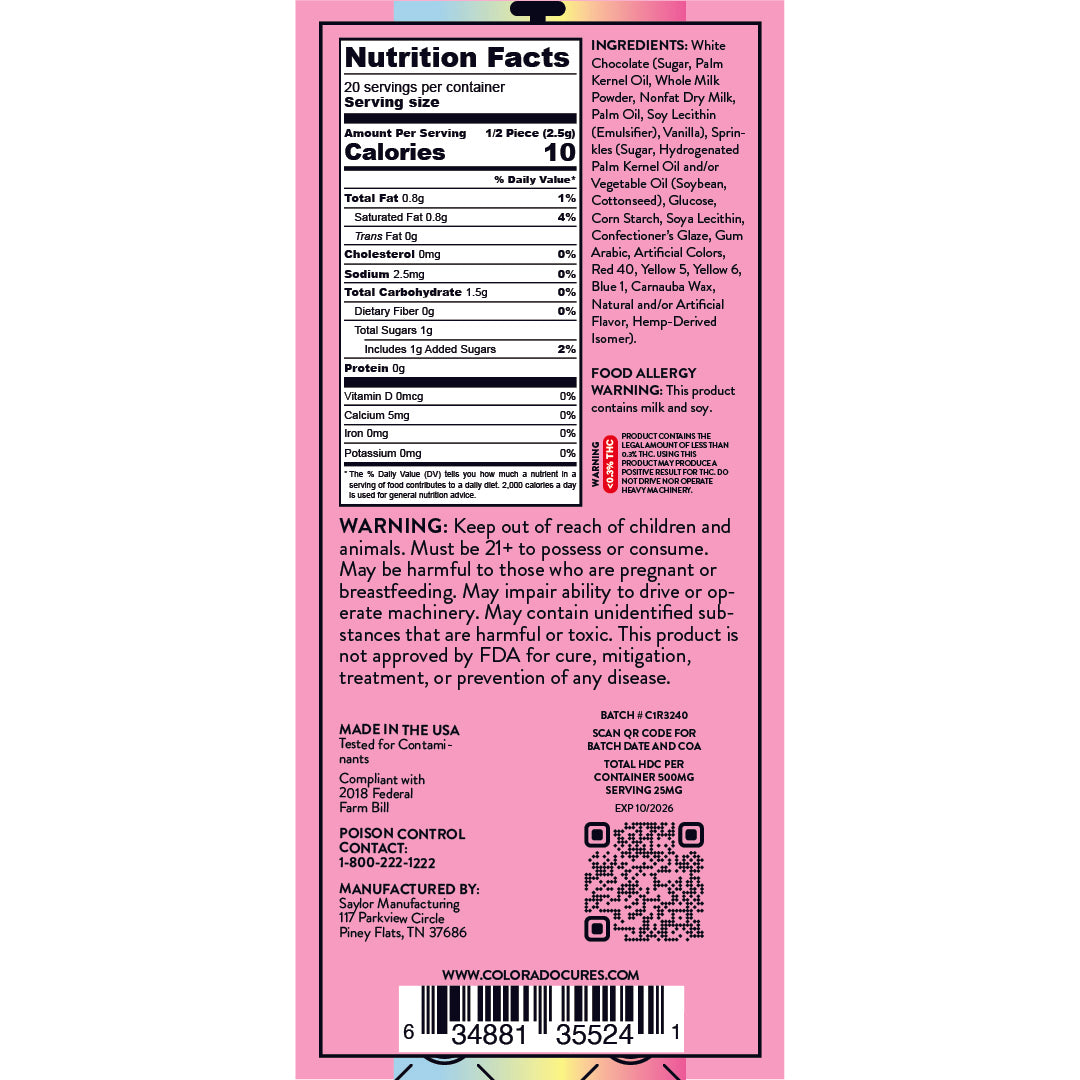 Chocolate Bars - 5 Count Master Box