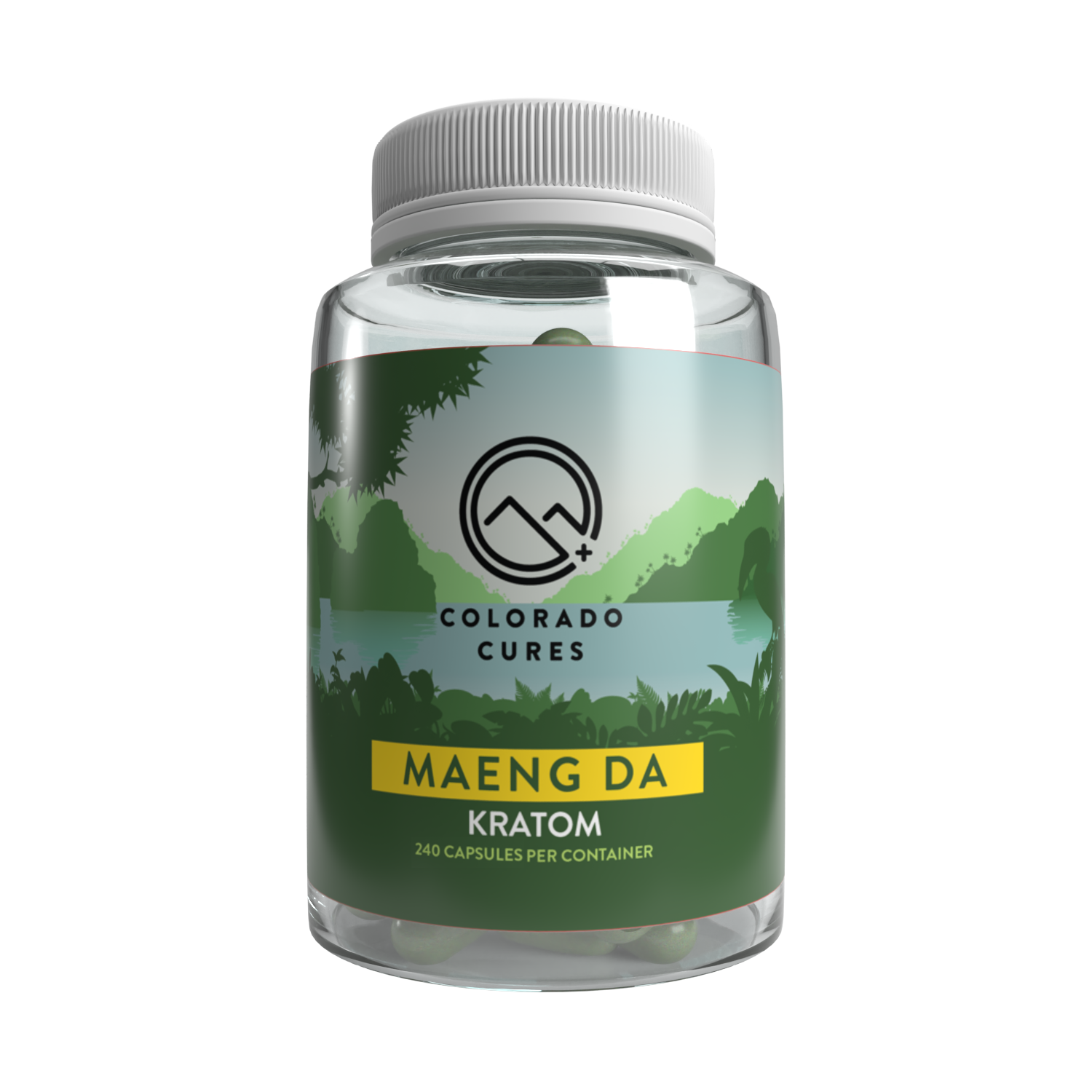 Kratom Capsules 240ct Jar - 5 Count Master Box