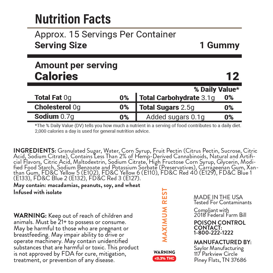 FX Maximum Gummies 750mg - 5 Count Master Box