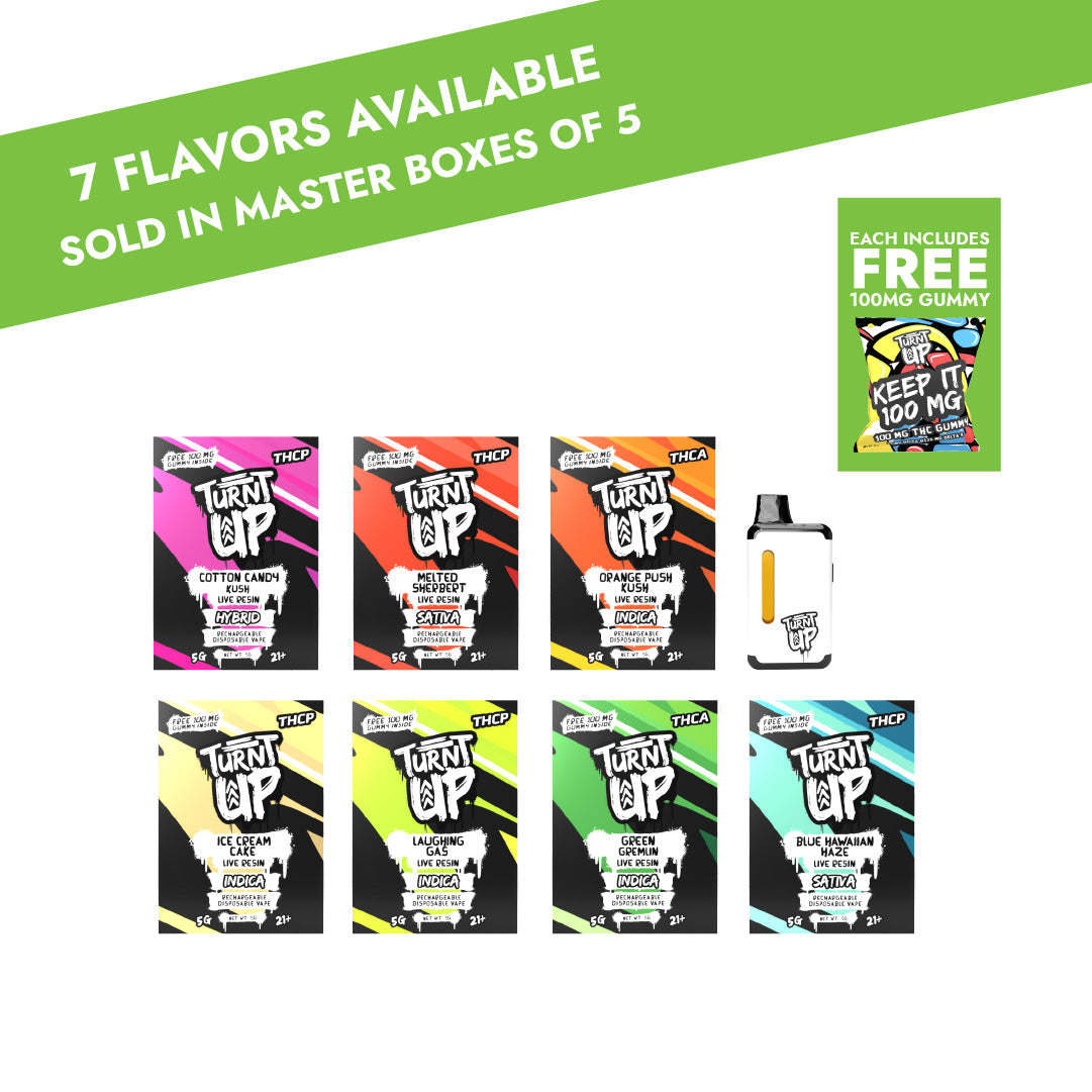 5g THCA/THCP Disposables - 5 Count Master Boxes