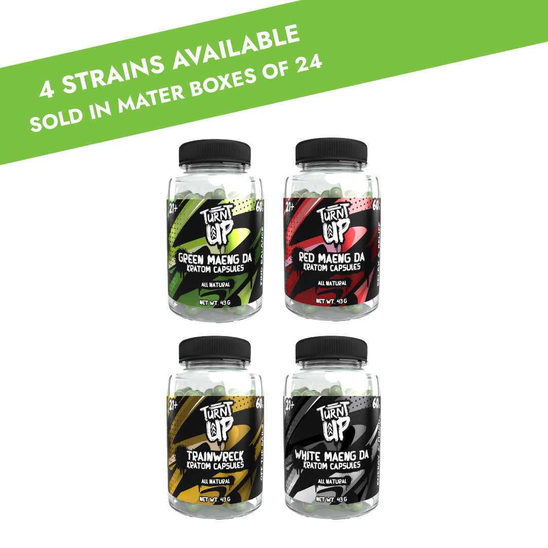 Kratom Capsule 60ct Jars - 24 Count Master Case