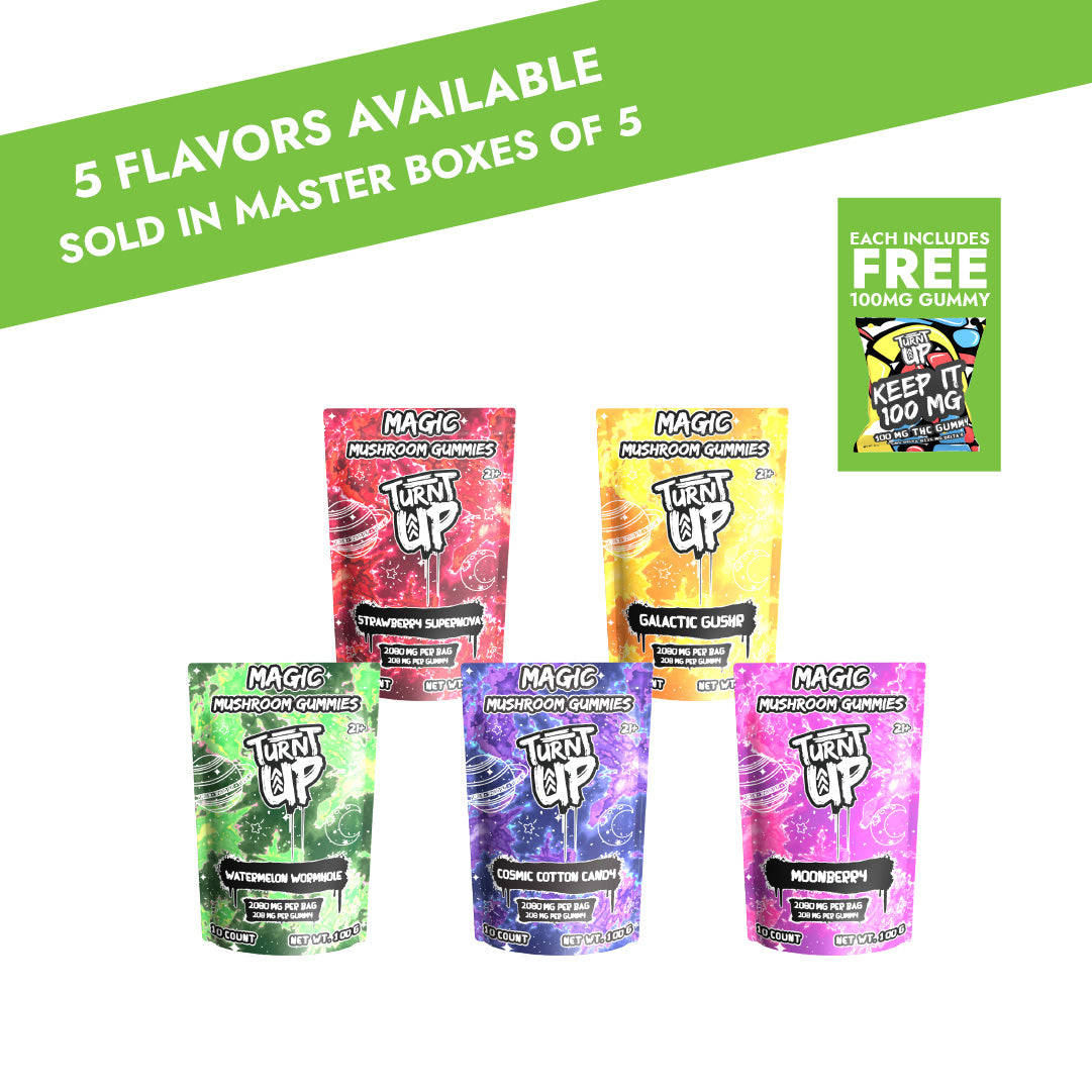 Magic Mushroom Gummy Bags - 5 Count Master Box
