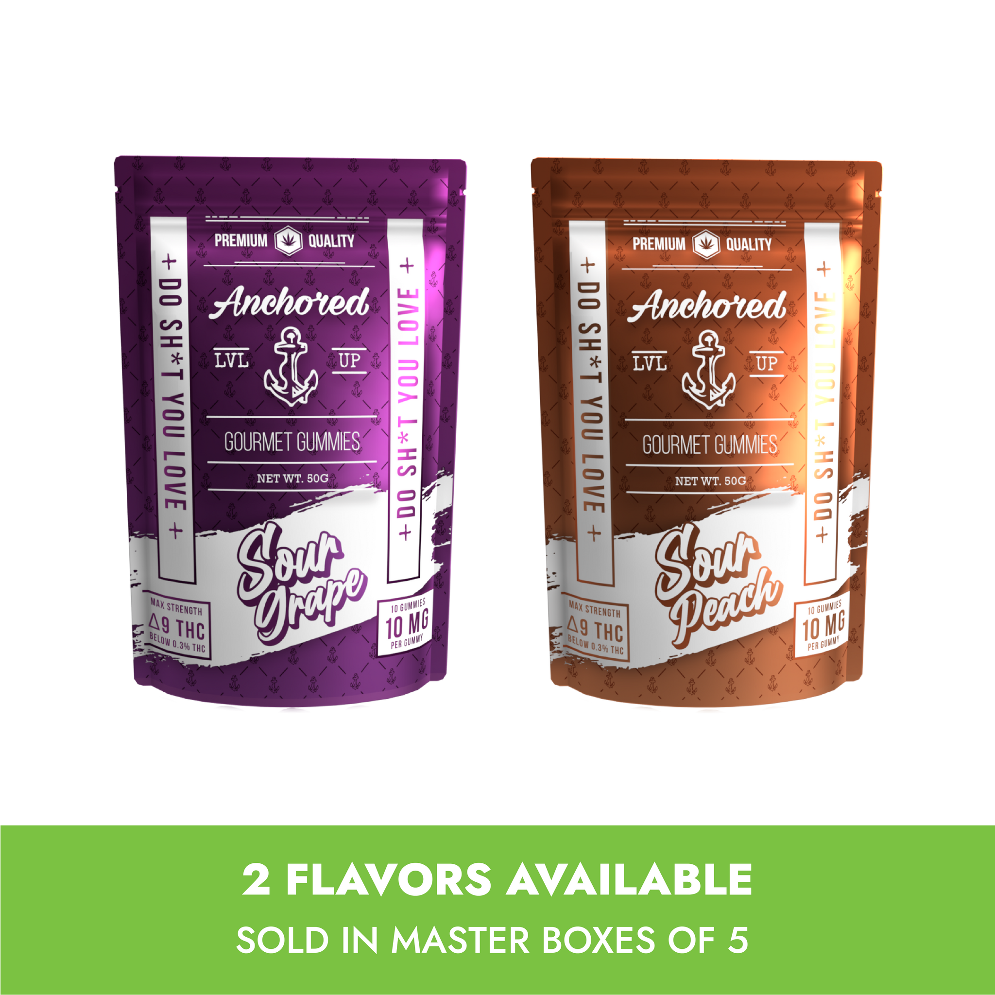 Max Strength D9 Gourmet Gummies - 5 Count Master Box