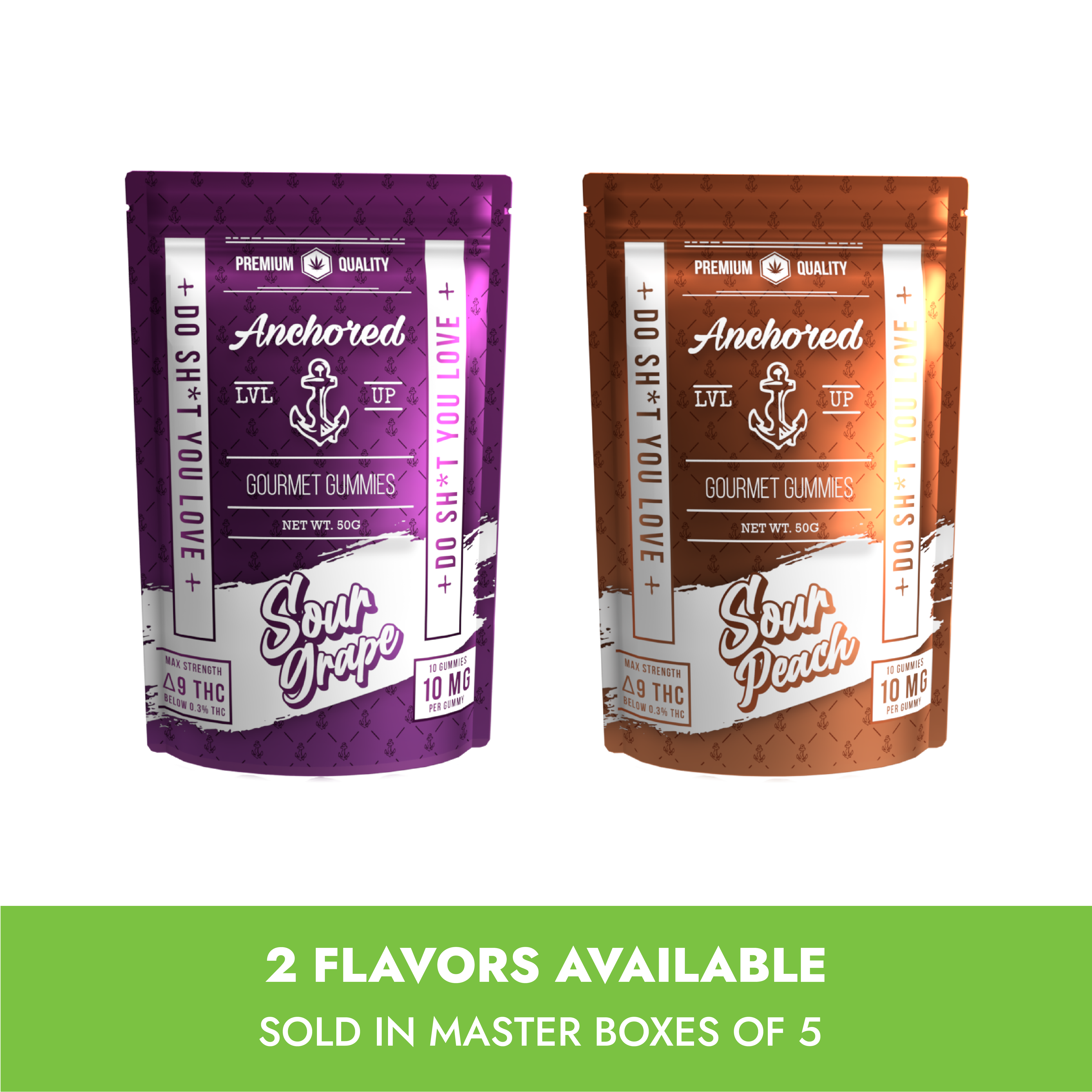Max Strength D9 Gourmet Gummies - 5 Count Master Box